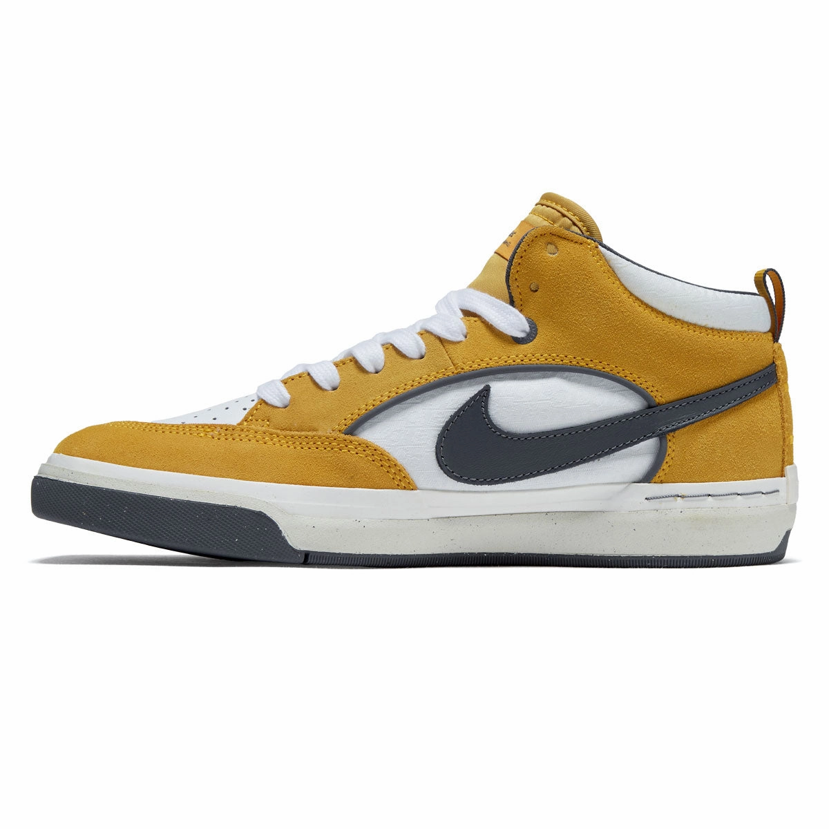 Grip Style Nike SB React Leo Shoes - University Gold/Dark Grey