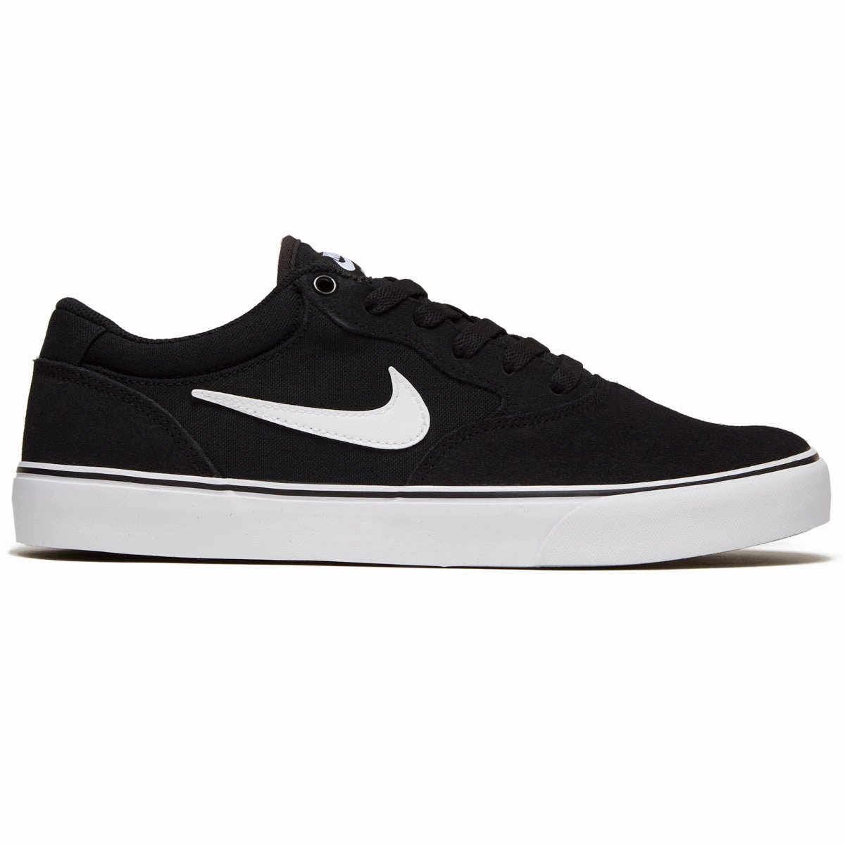 Nike SB Chron 2 Shoes - Black/White/Black Adjustable Fit