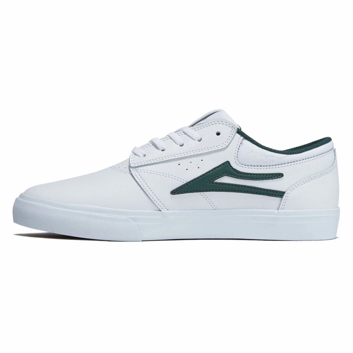 Grip Surface Lakai Griffin Shoes - White/Pine Leather