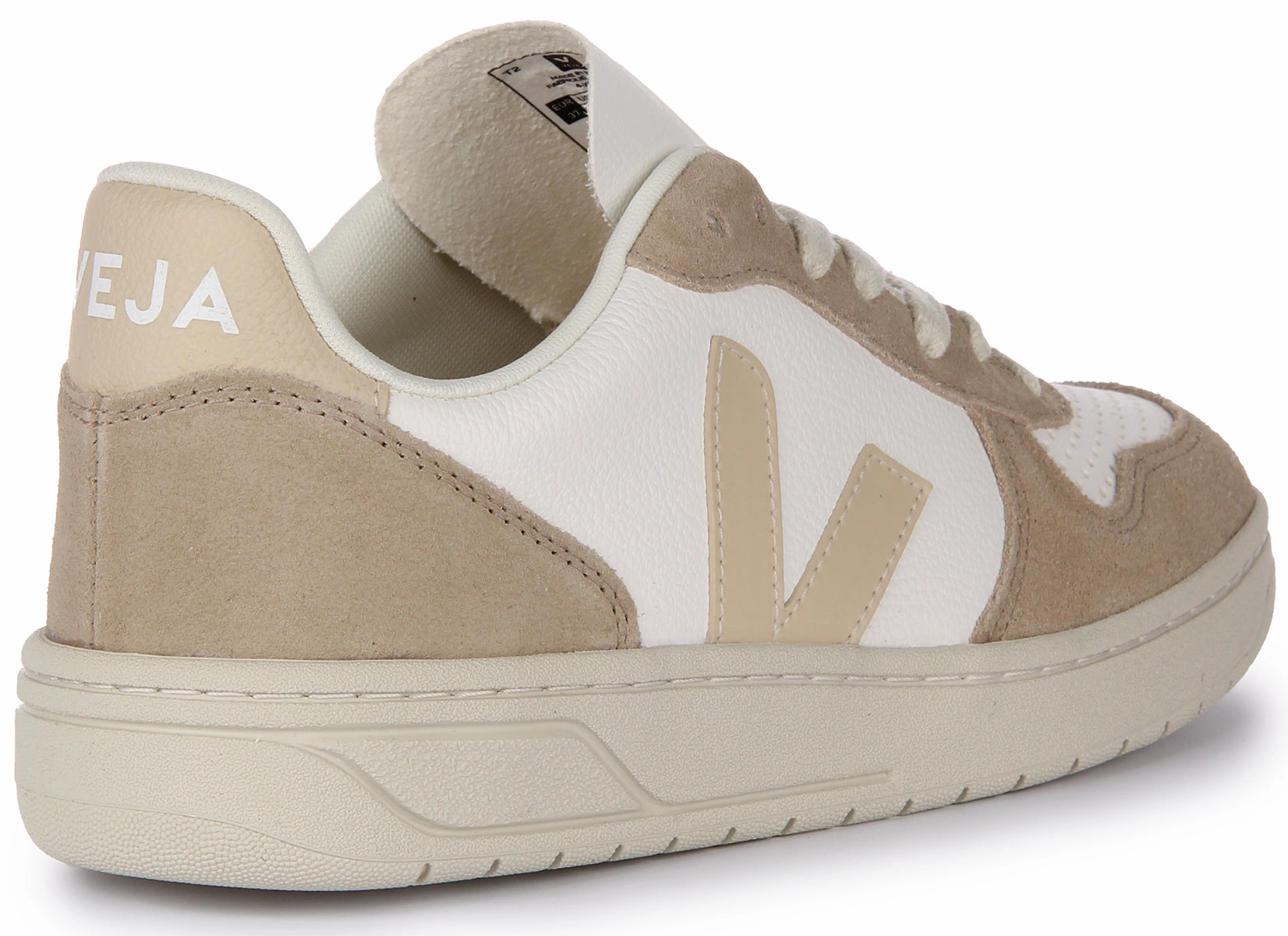 Grip Traction Veja V 10 Chromefree In White Grey For Women