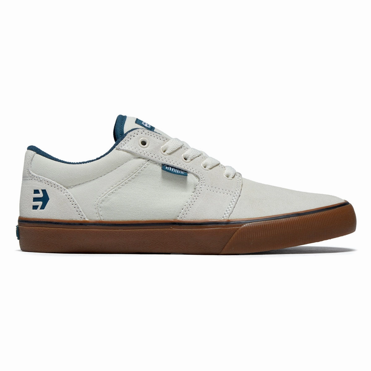 Etnies Barge Ls Shoes - White/Blue/Gum Quick Flex Ride