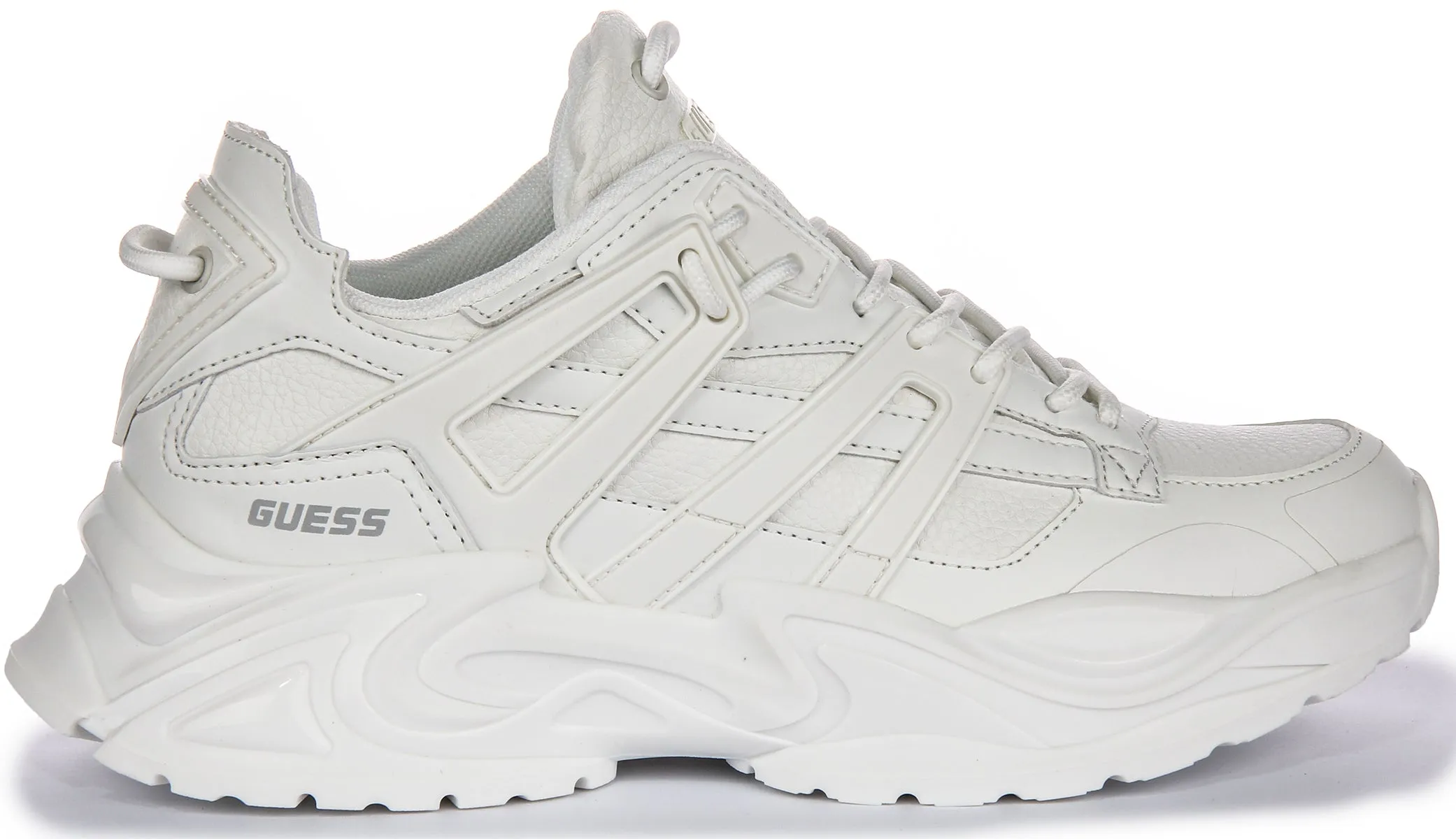 Guess Belluna Sneaker In White For Women Streamlined Feel