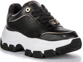 Balanced weight Guess Berrett In Black Gold 4G Print For Women