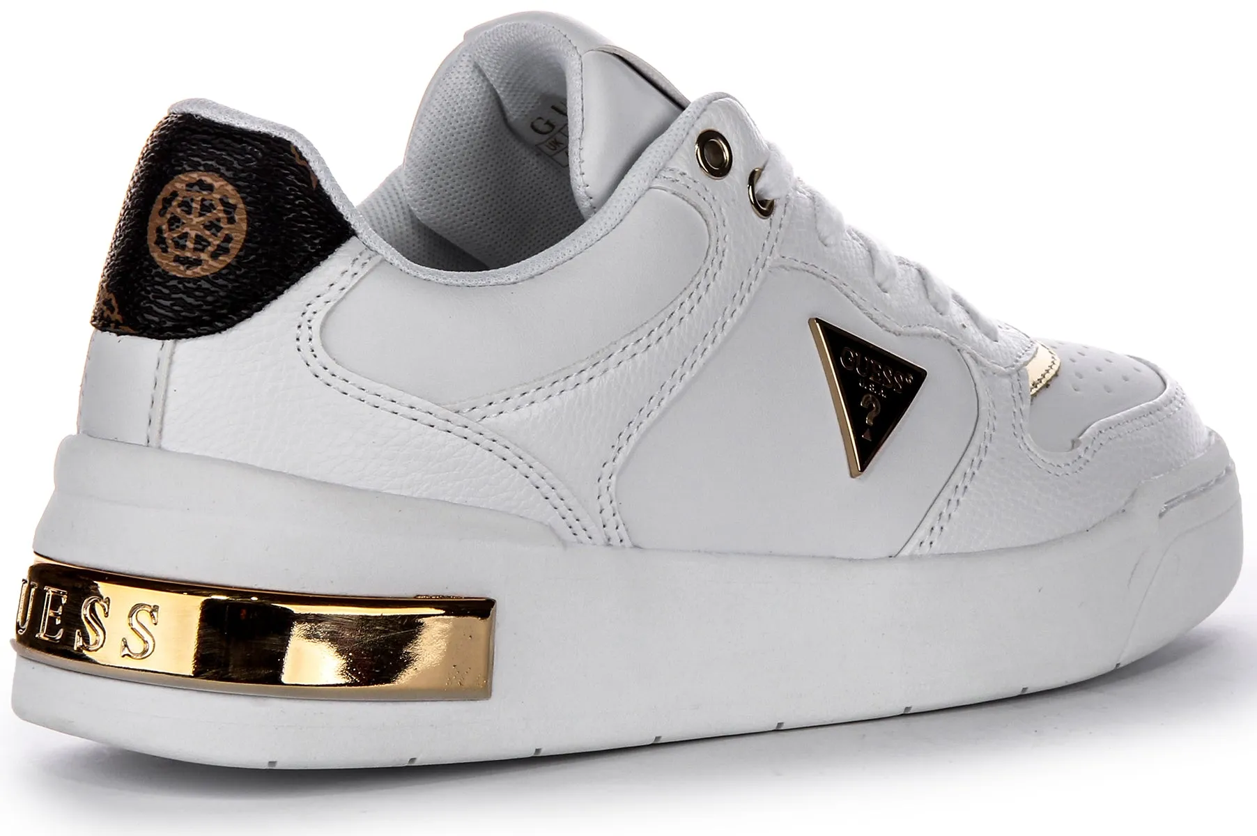 Guess Clarkz In White Gold For Women Grip Zones