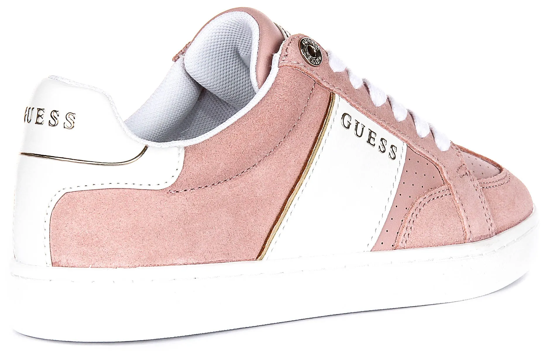 Guess Jrone Suede Sneaker In Pink for Women Stable Feel