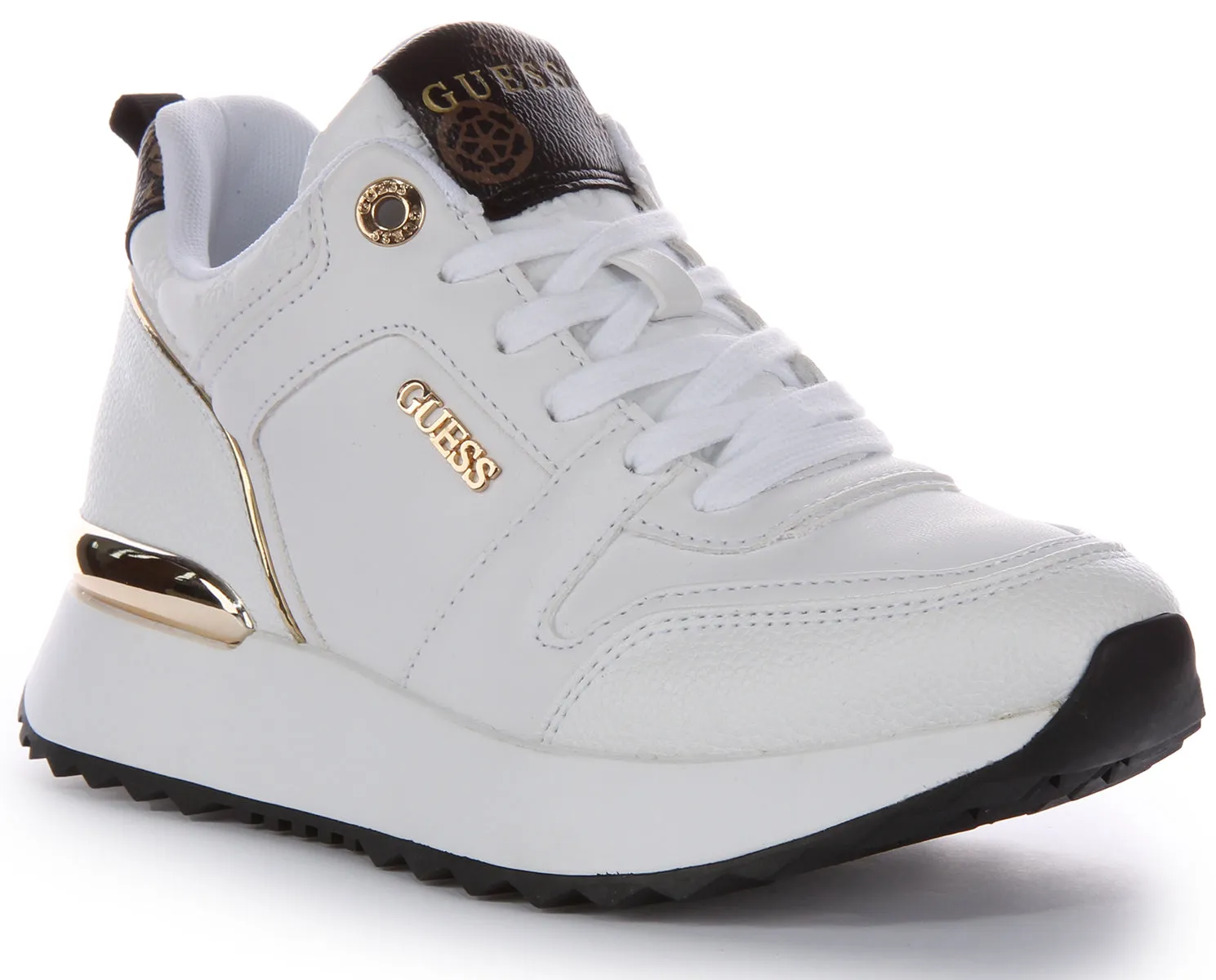 Guess Kaddy Peony In White Gold For Women Integrated foam pod enhances lift support