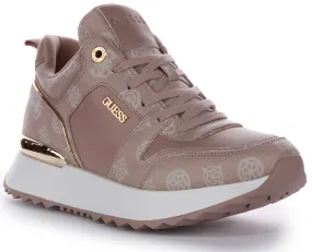 Guess Kaddy Peony Trainers In Pink White For Women Body Balance