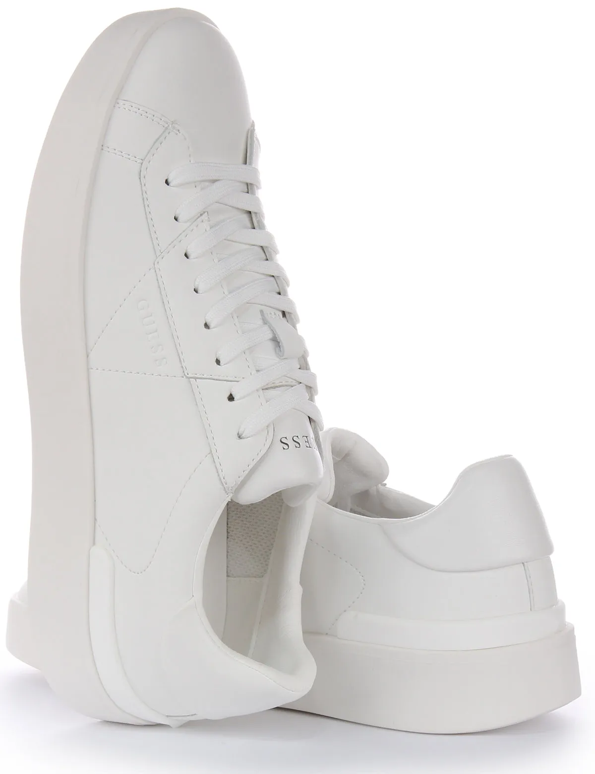 Guess Parma Low Trainer In White For Men Impact Flow