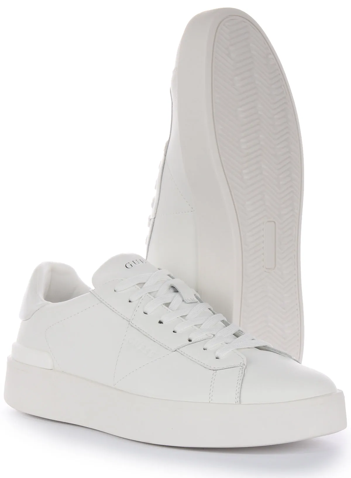 Guess Parma Low Trainer In White For Men Impact Flow