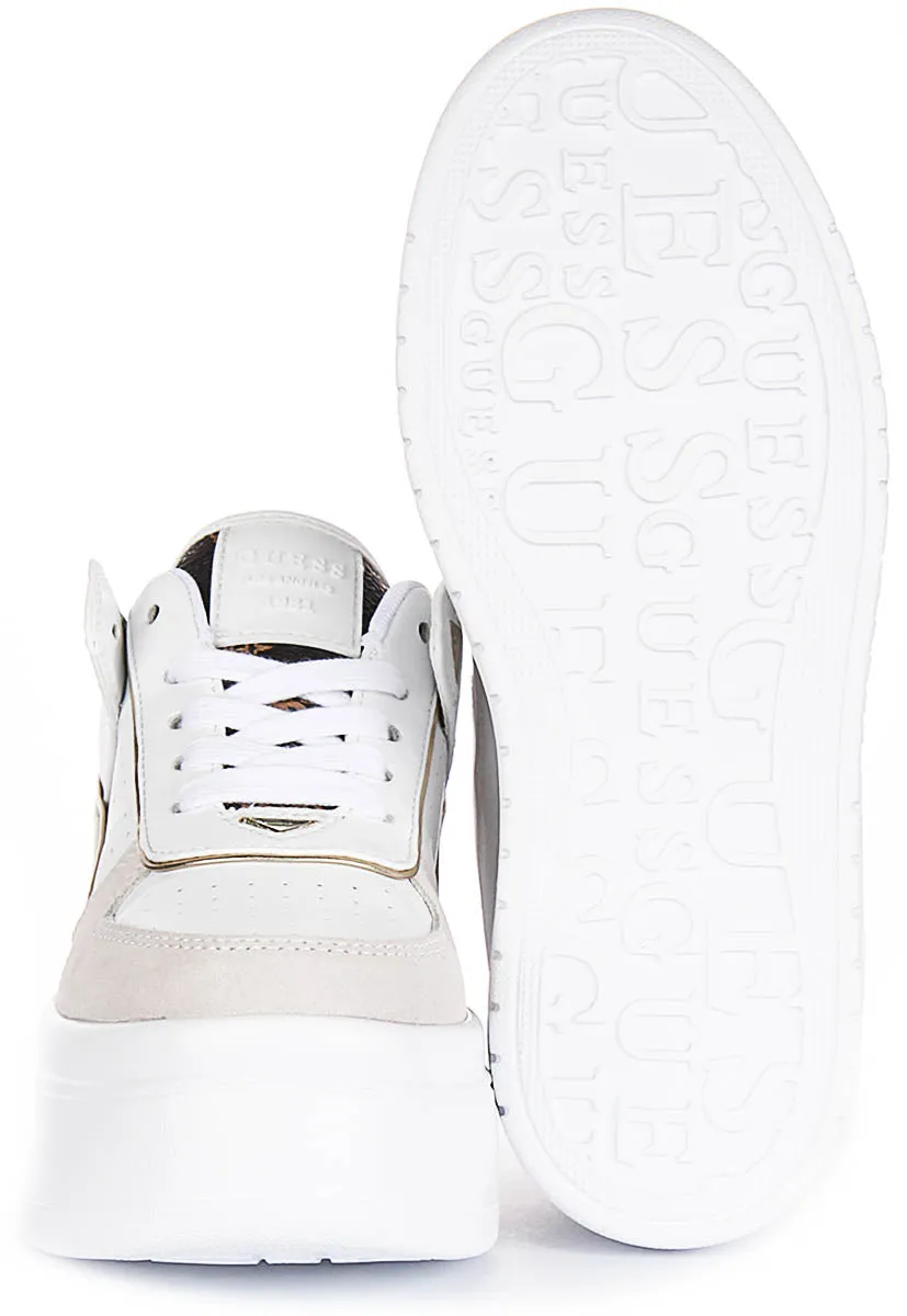 Guess Ridgee Platform Sneaker In White for Women Cushioned