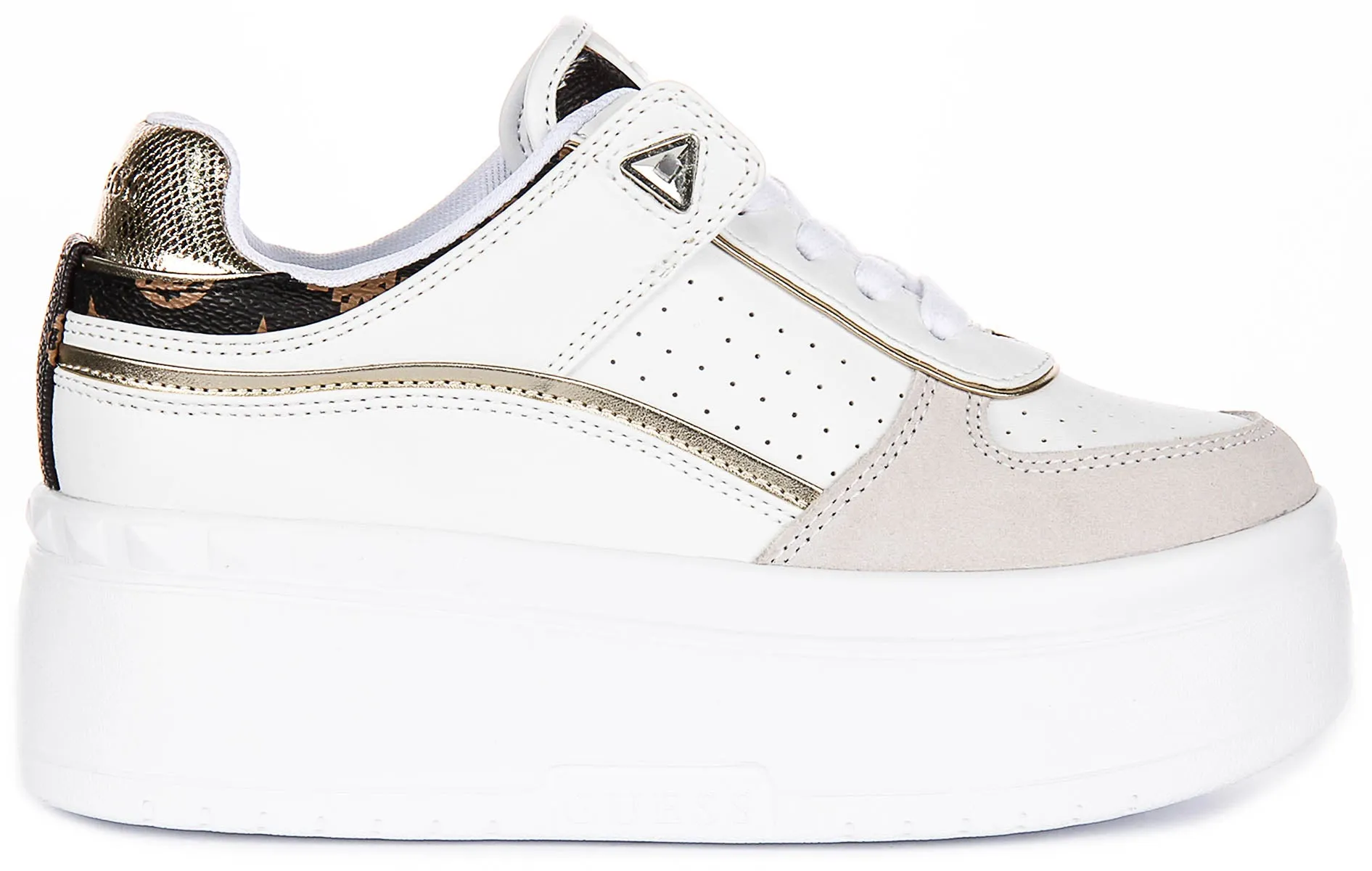 Guess Ridgee Platform Sneaker In White for Women Cushioned