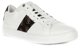 Workout Ready Guess Todi 4G Sneaker In White Brown For Men