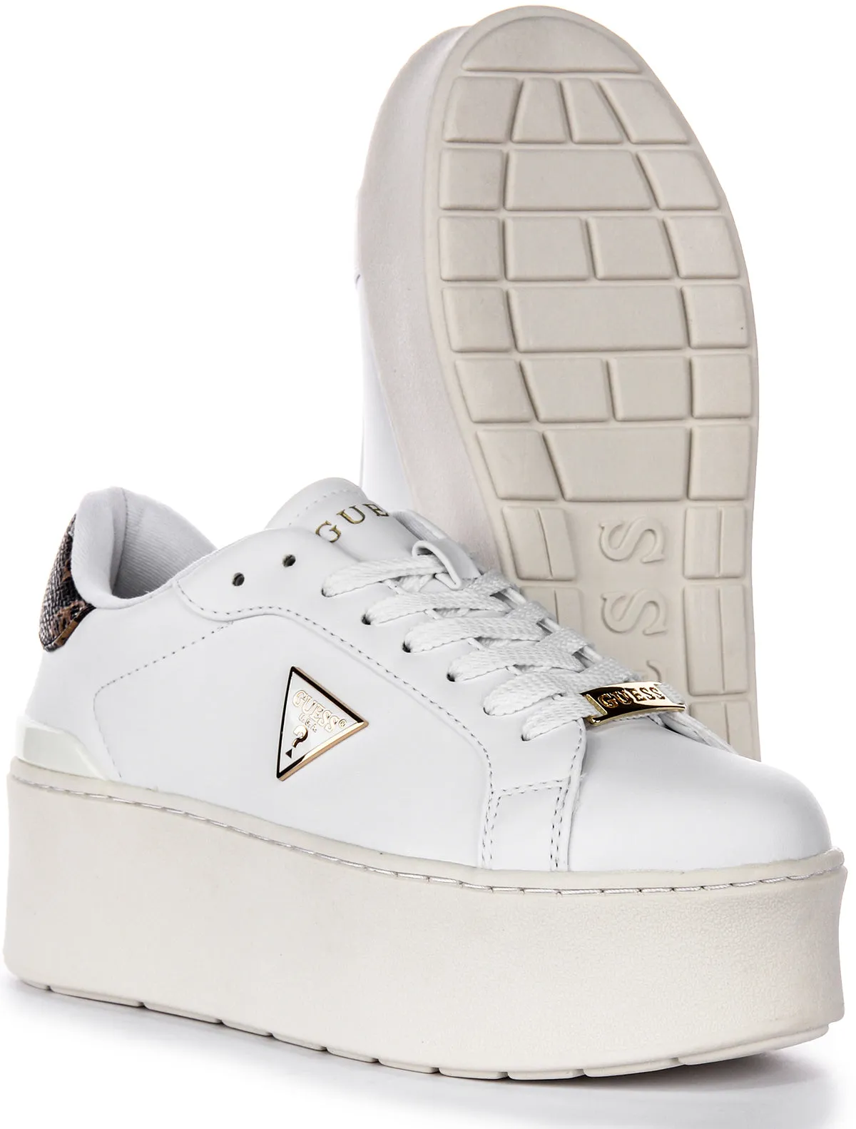 Guess Willen Platform In White For Women Arch Focus