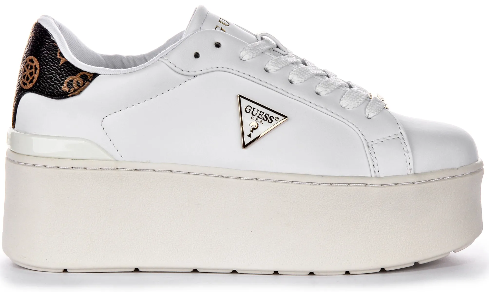 Guess Willen Platform In White For Women Arch Focus