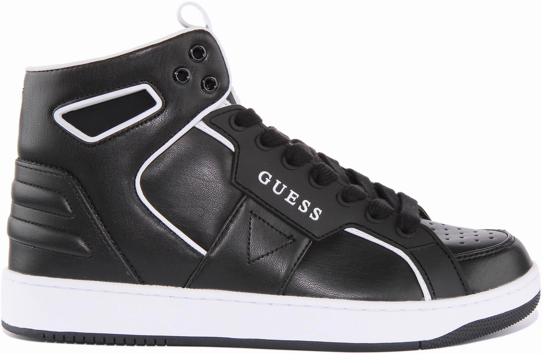 Guess Basqet In Black White For Women Flex Fit