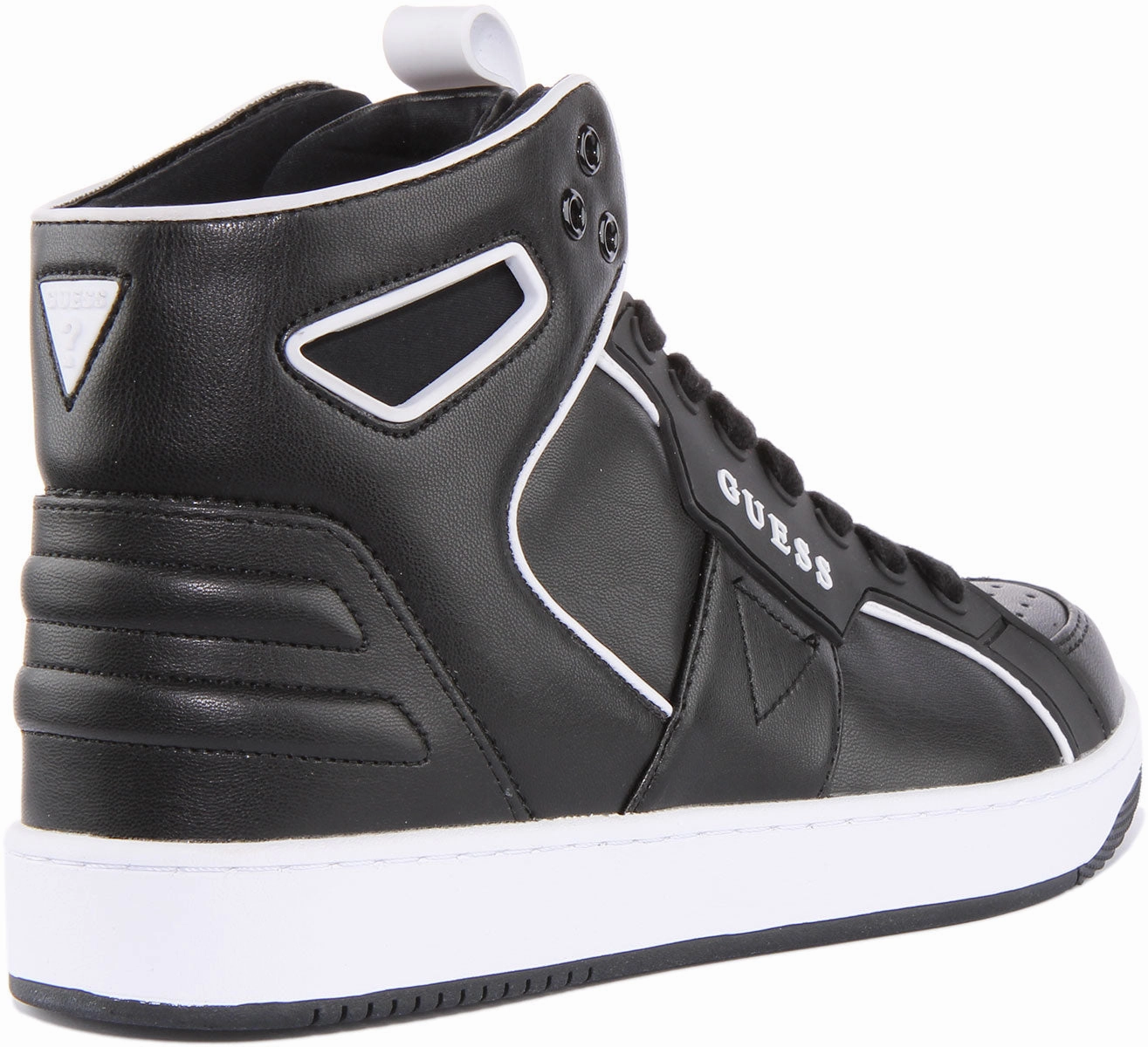 Guess Basqet In Black White For Women Flex Fit