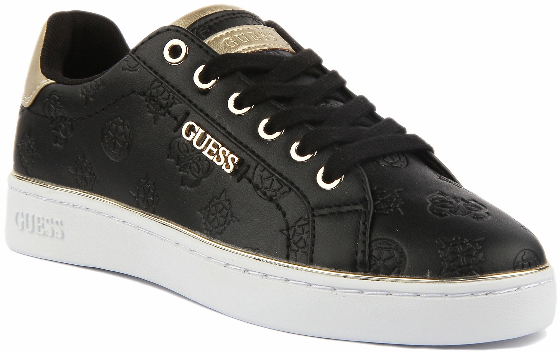 Guess Beckie Trainers In Black For Women Insole provides step-in comfort right away