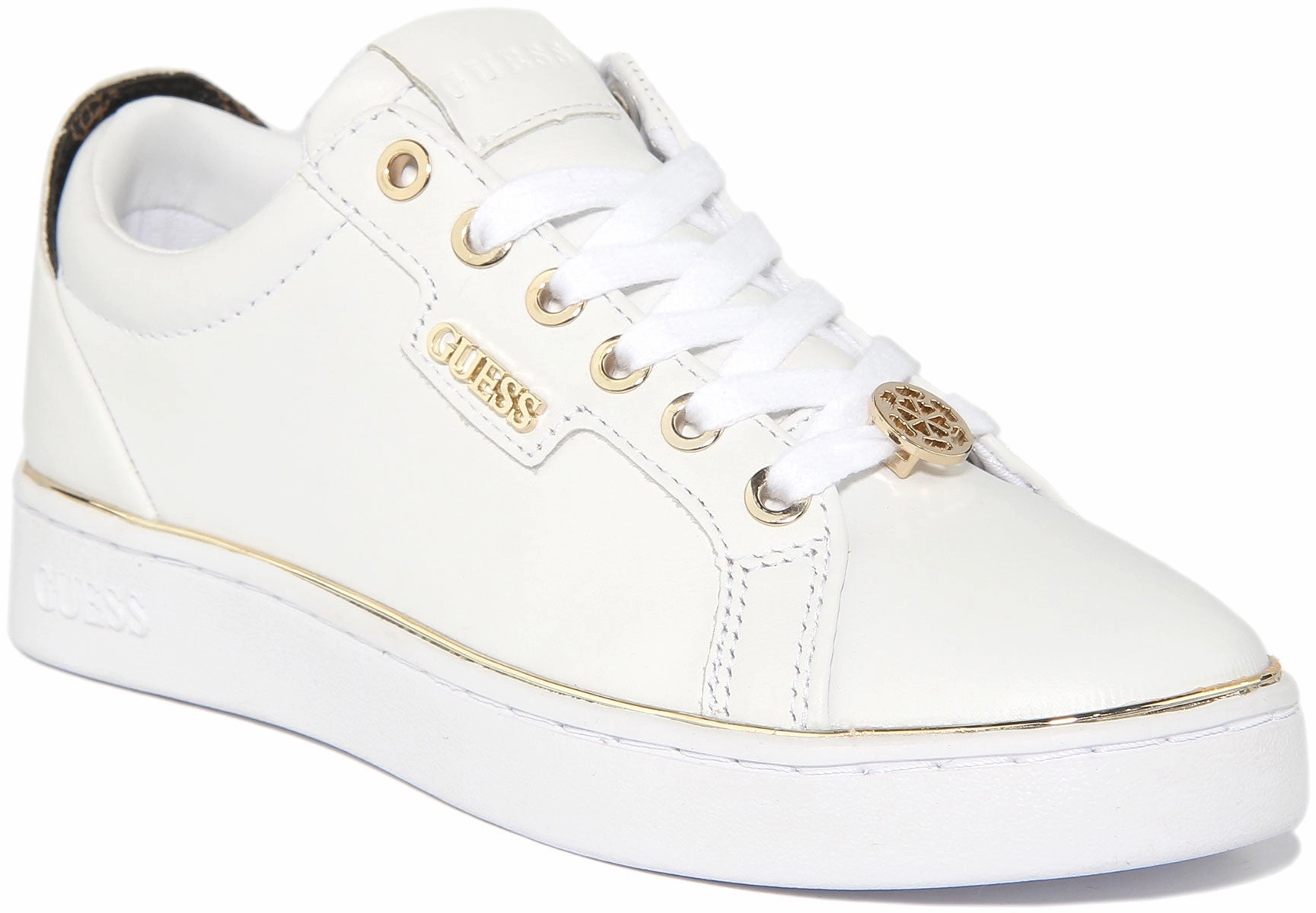 Guess Betea In White Gold For Women Rugged Design Pro Athlete