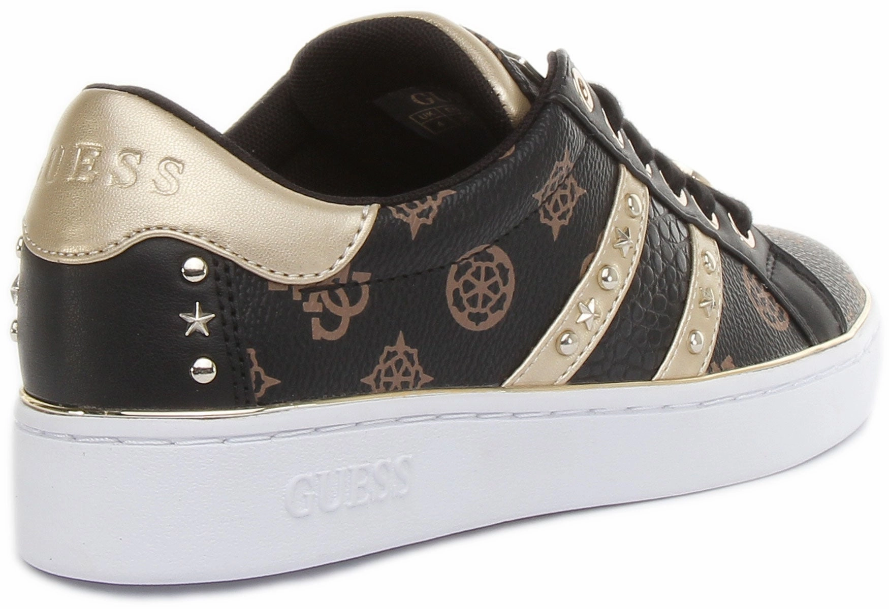 Guess Bevlee In Black Gold For Women Agile Control
