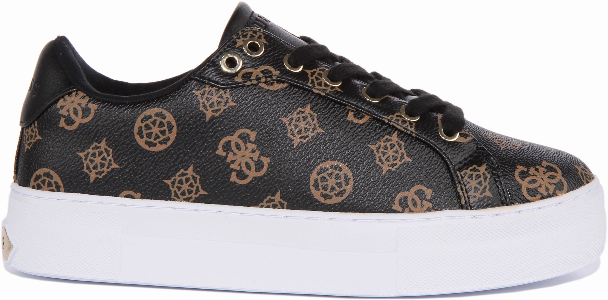 Guess Garmini 4G In Black Brown For Women Soft Finish