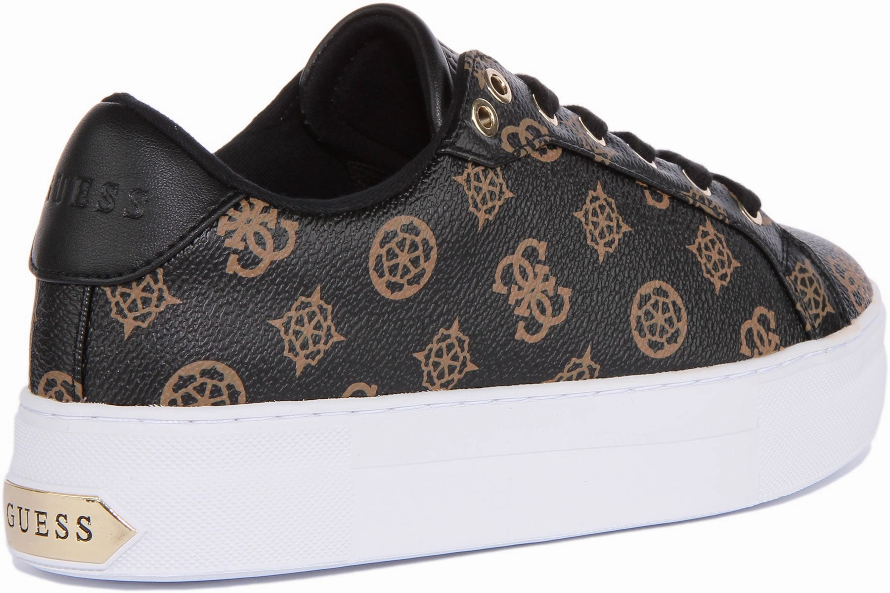 Guess Garmini 4G In Black Brown For Women Soft Finish