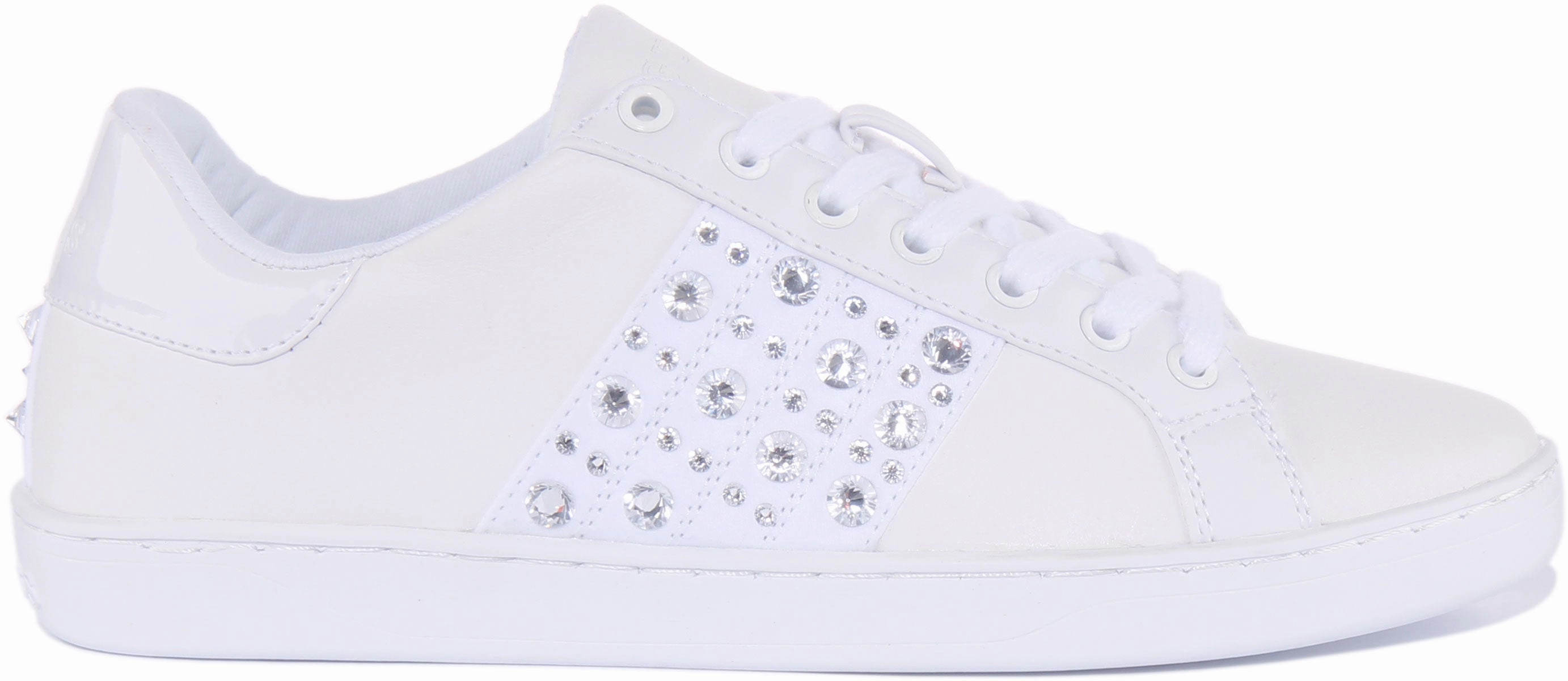 Guess Jacobb Studd In White For Women Form Retention