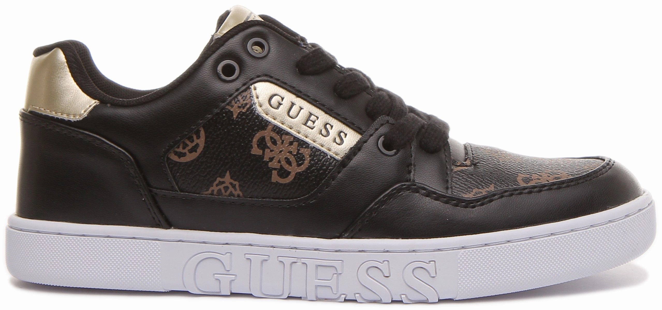 Guess Julien 2 In Black Gold For Women Bendable Sole