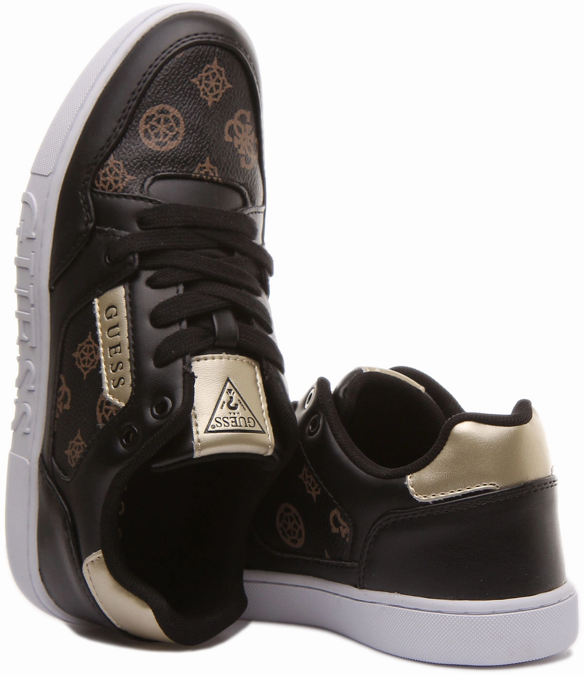 Guess Julien 2 In Black Gold For Women Bendable Sole