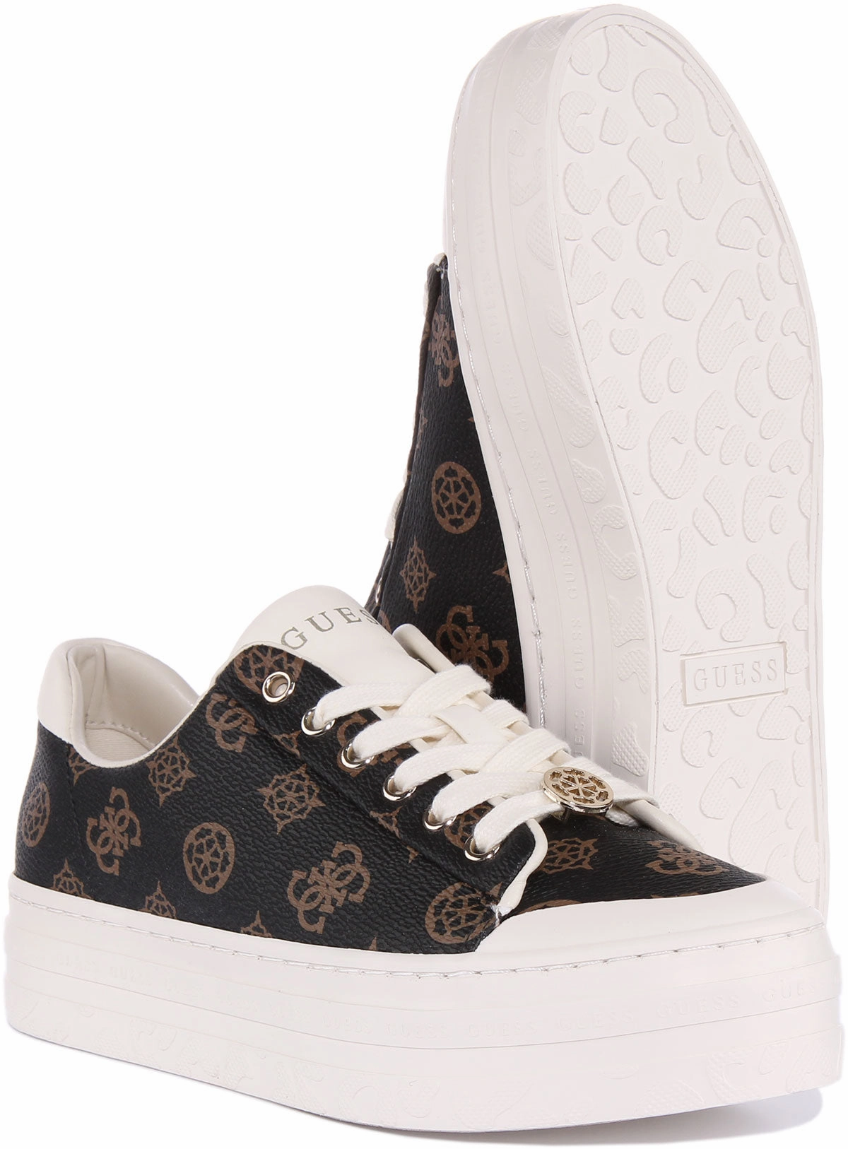 Guess Lullu Platform 4G In Brown For Women Modern Walk Step