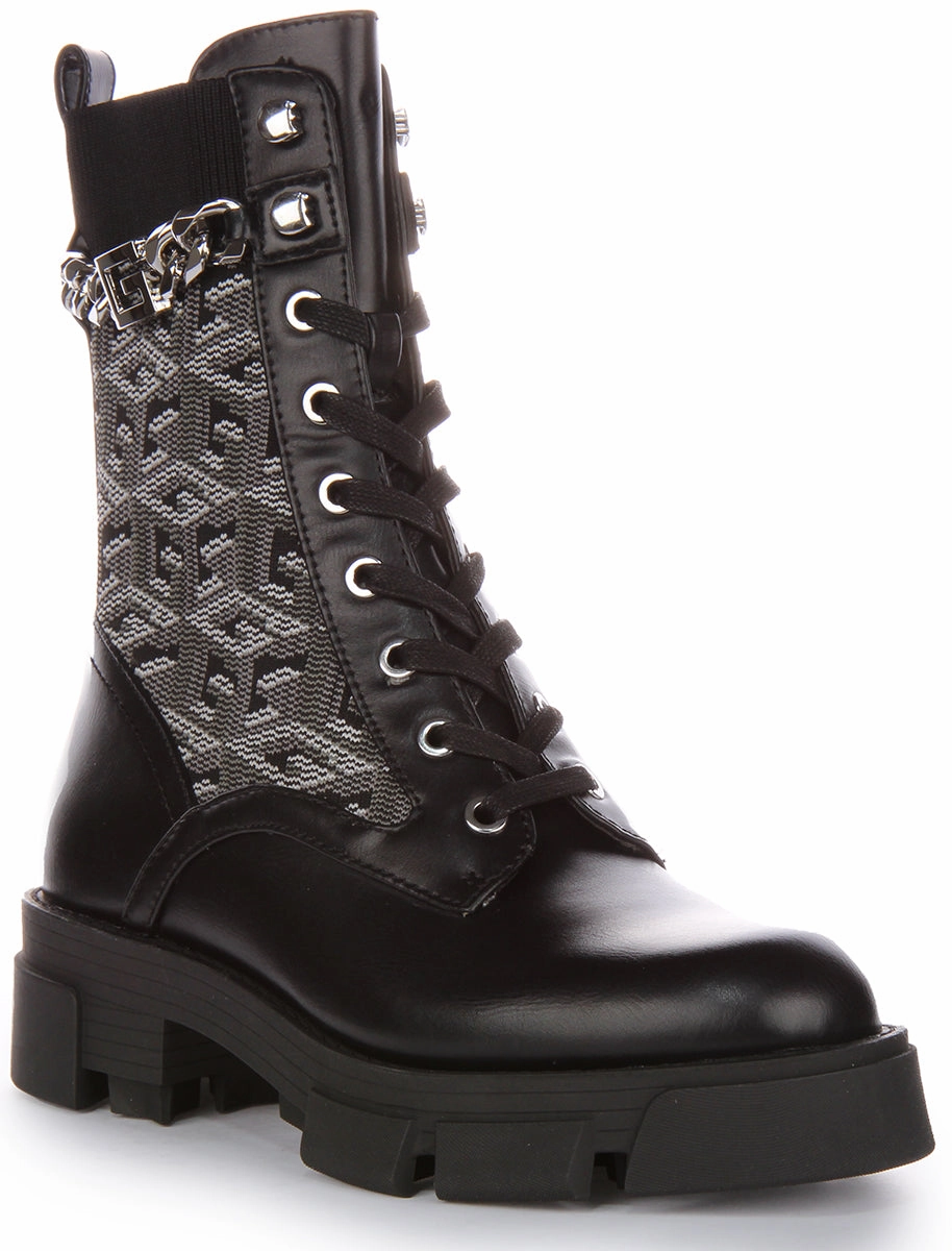 Nature Focus Secure Walk Guess Madiera Boot In Black For Women