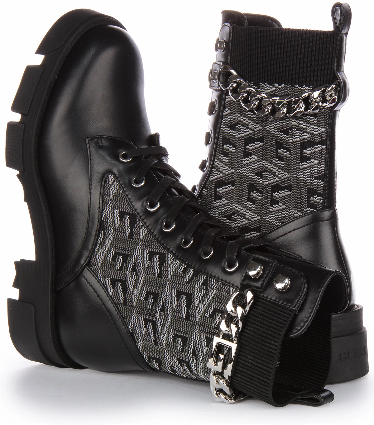 Guess Madiera Boot In Black For Women Trekking Insoles