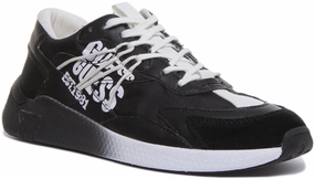 Guess Modena Active Lace Up In Black White For Men Midfoot structure offers consistent responsiveness Sweat Free