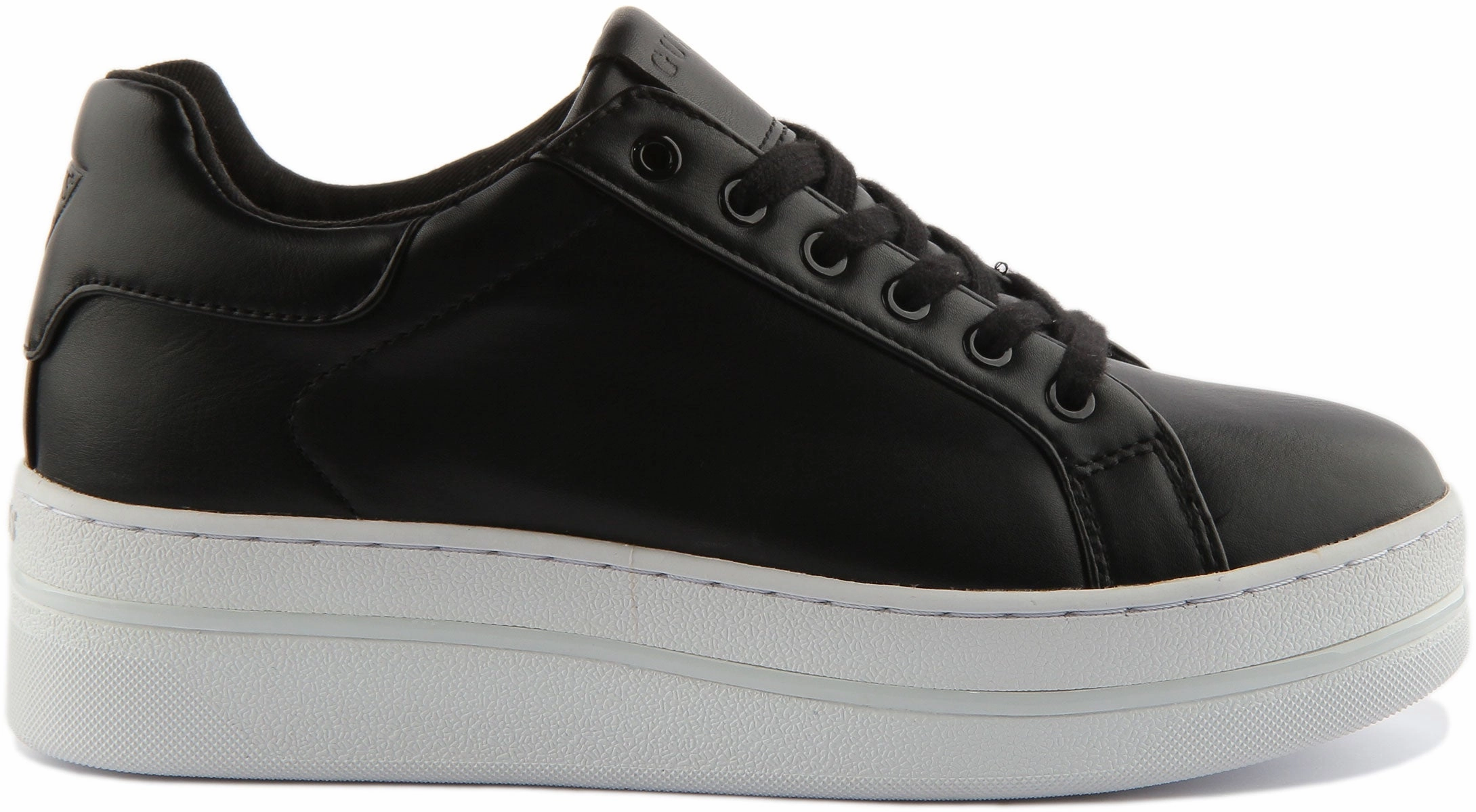 Guess Nelsa Platform In Black For Women Quick On/Off