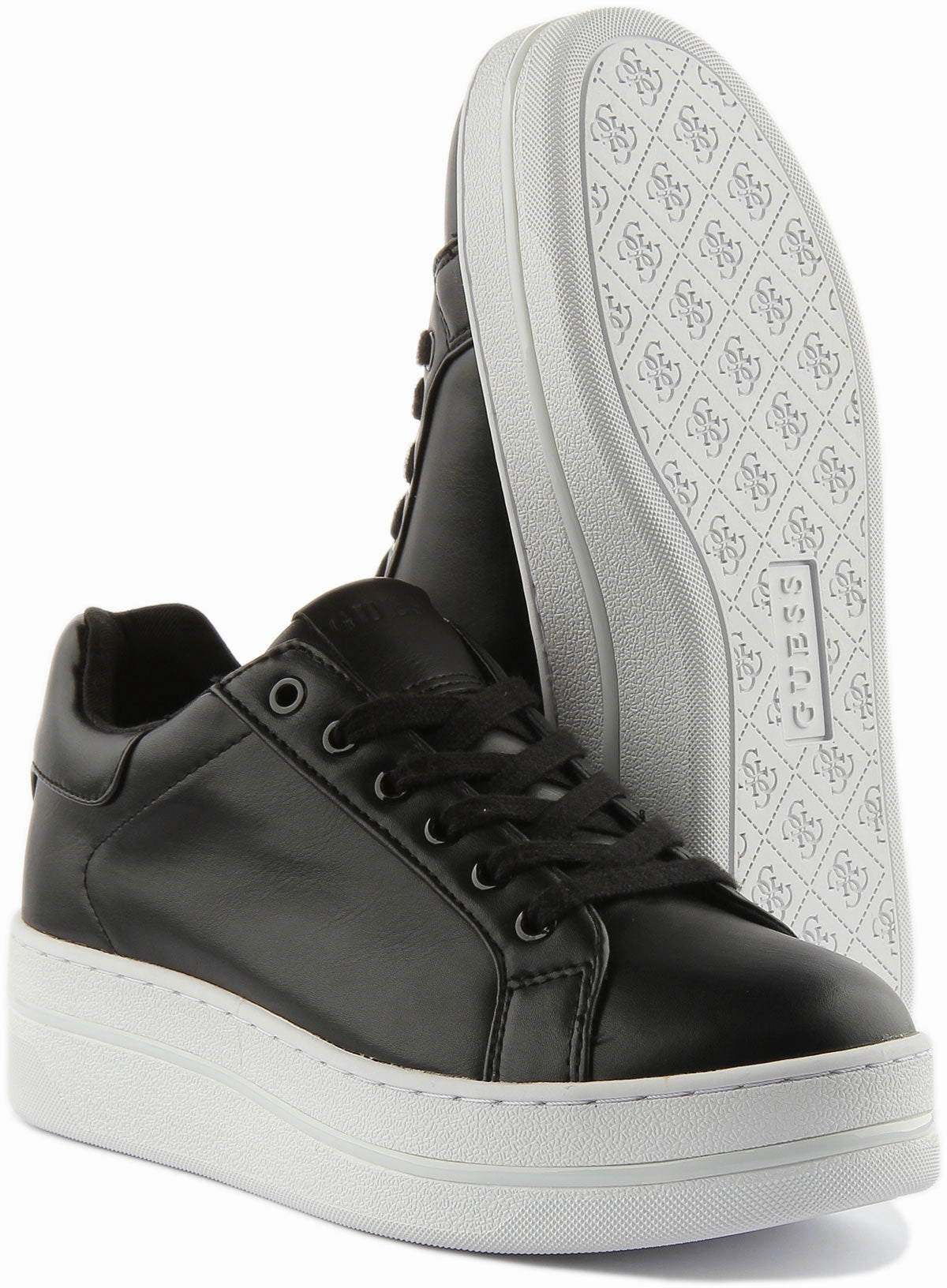 Guess Nelsa Platform In Black For Women Quick On/Off