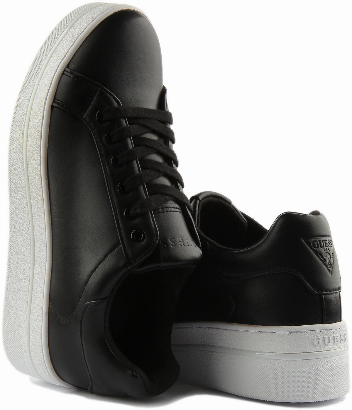 Guess Nelsa Platform In Black For Women Quick On/Off