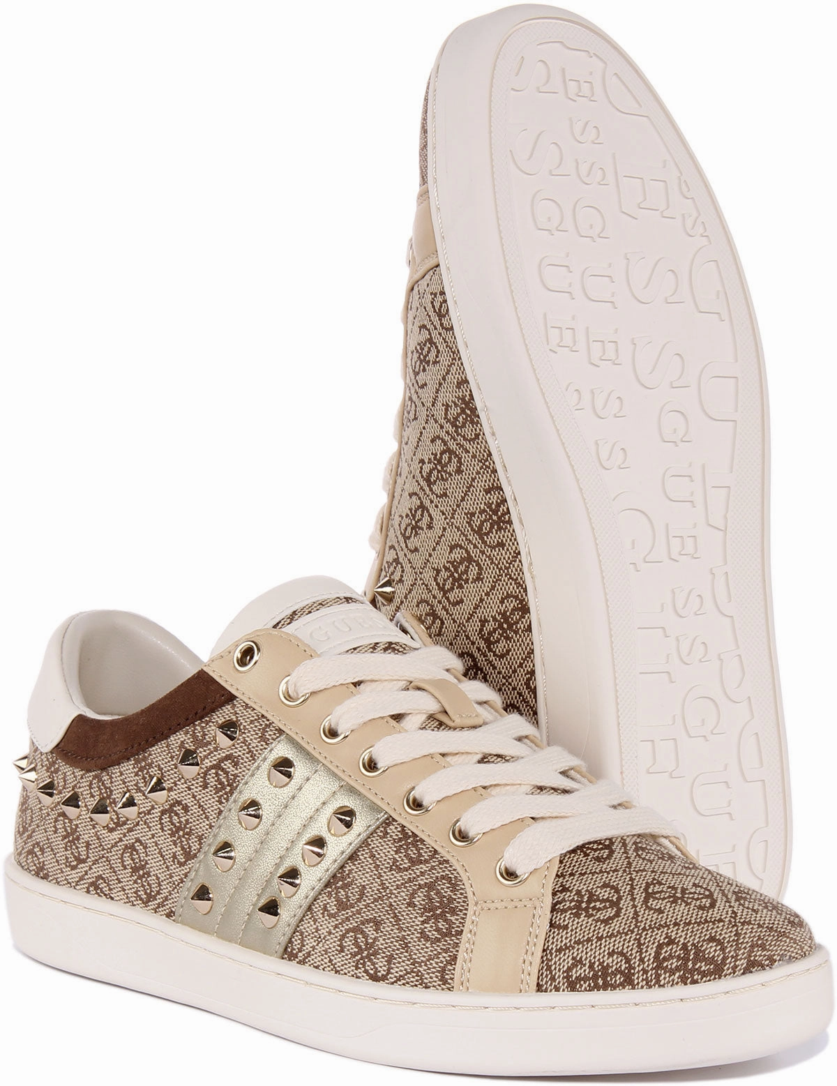 Guess Raelin 4G In Beige For Women Enhanced Mobility