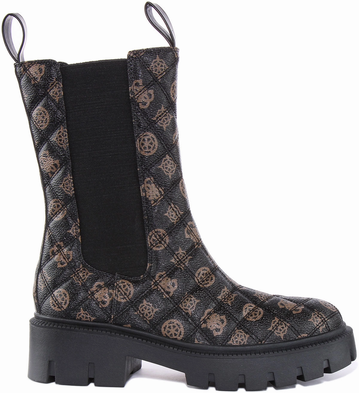 Guess Serlen High Quilted In Black Brown For Women Trail Comfort Max
