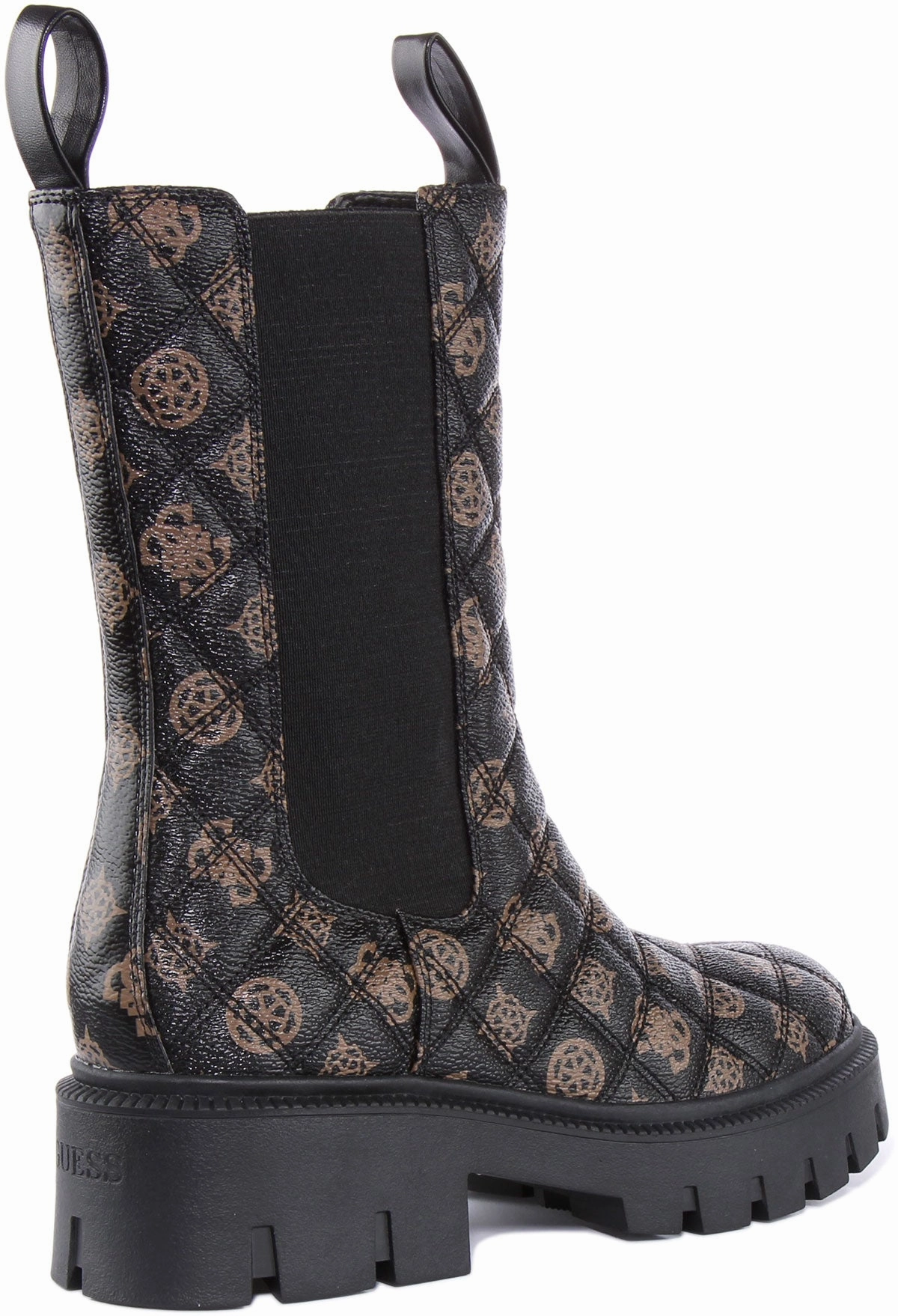 Guess Serlen High Quilted In Black Brown For Women Trail Comfort Max