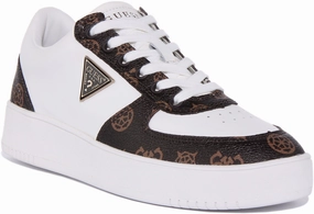 Guess Sidney 4G In White For Women Structured support keeps your feet aligned throughout movement