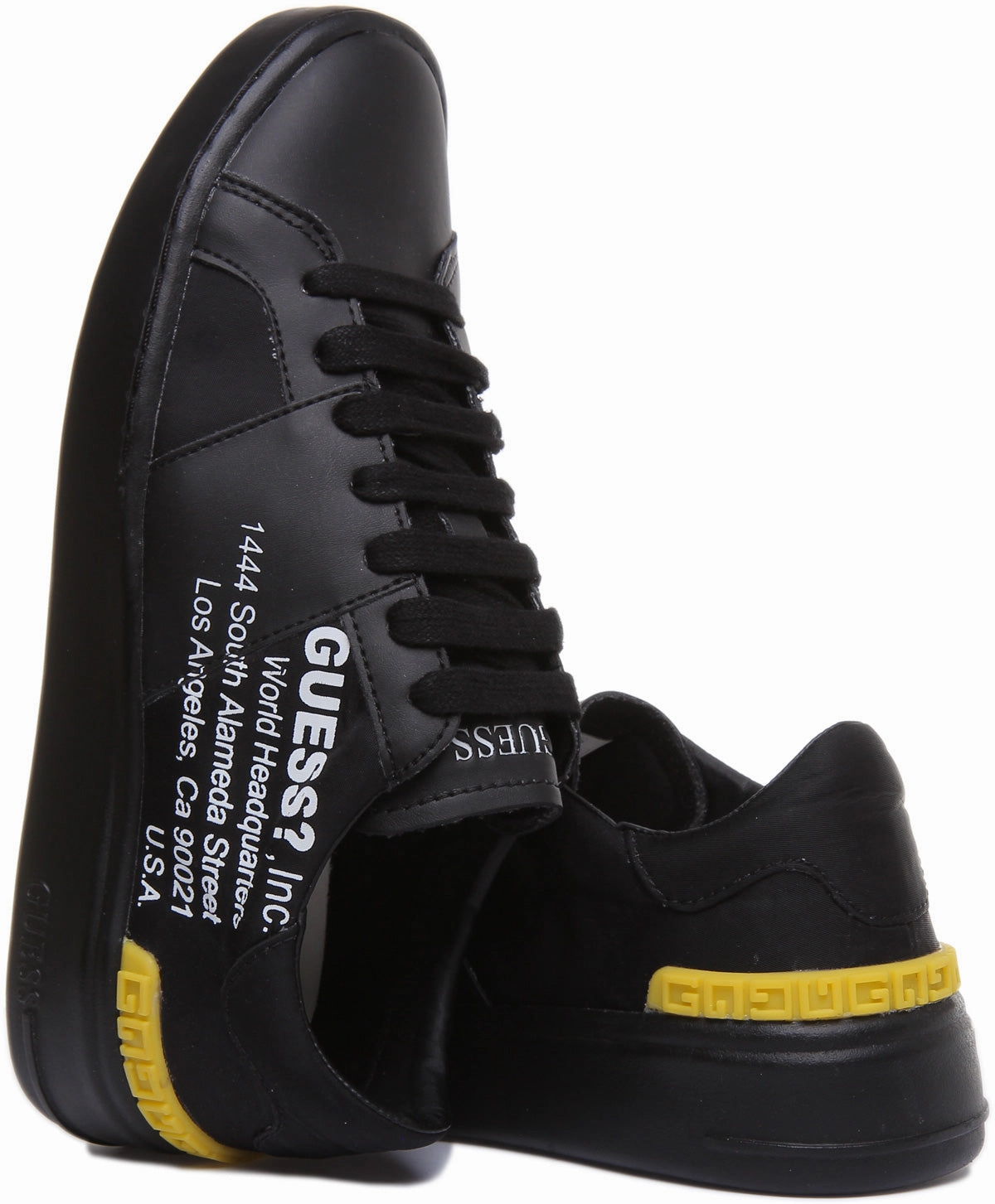 Guess Verona Low Smart In Black For Men Durable Sole