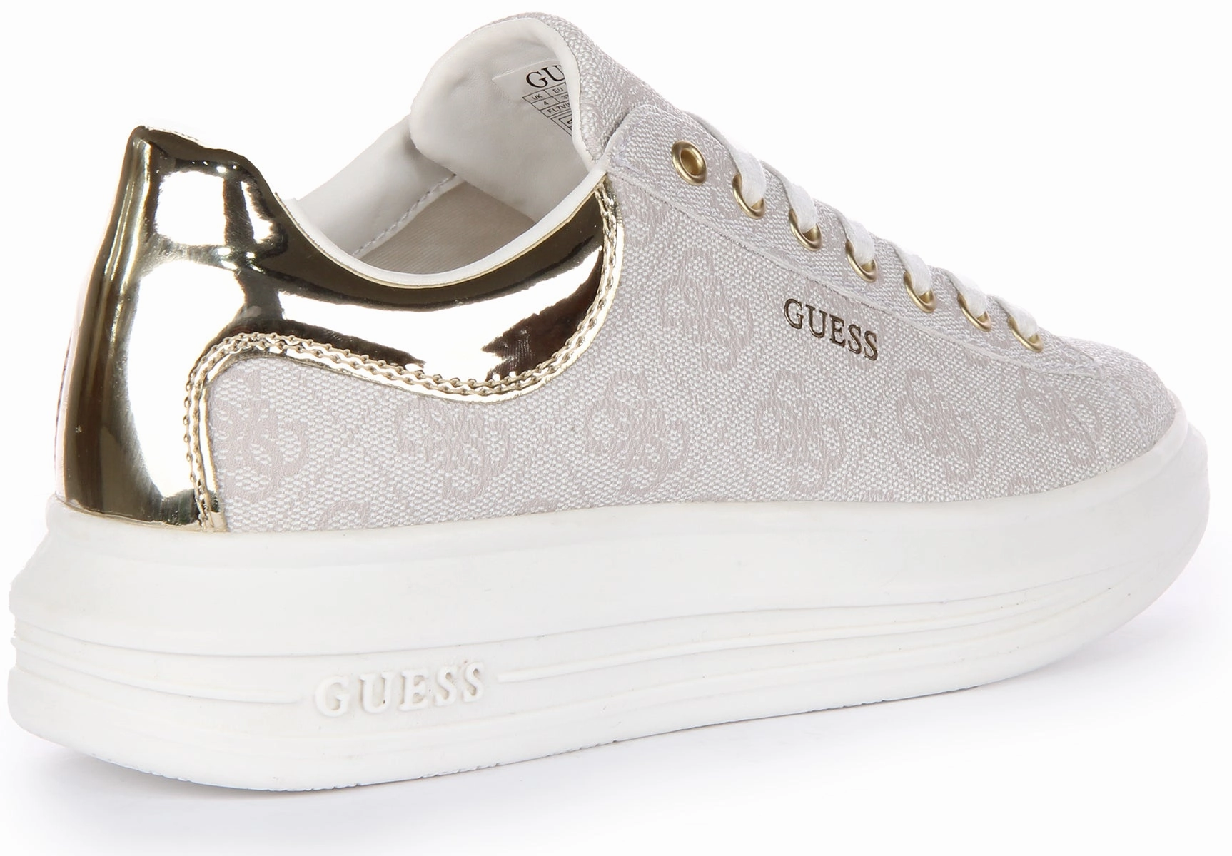 Guess Vibo 4G Trainers In Ivory For Women Daily Steps
