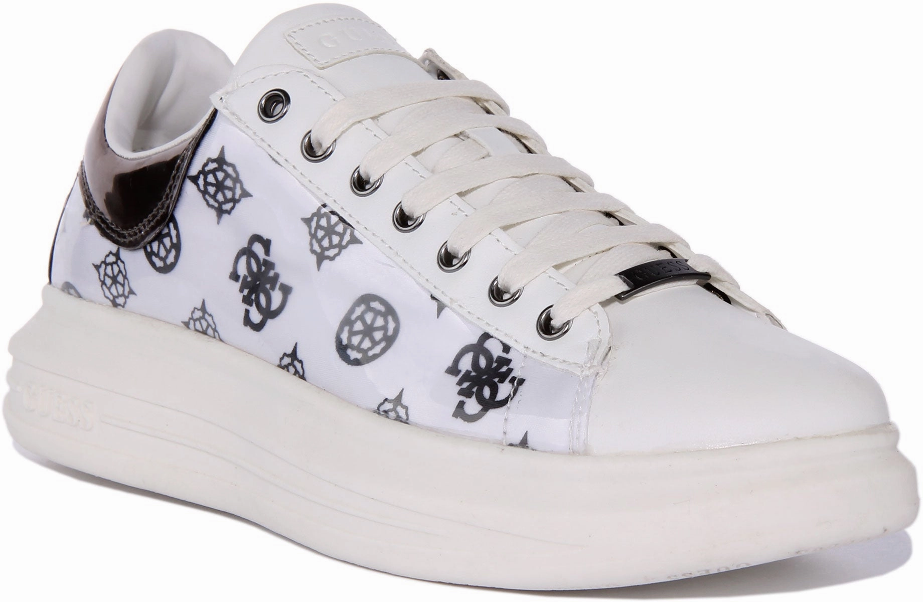 Energy Control Guess Vibo In White Silver For Women