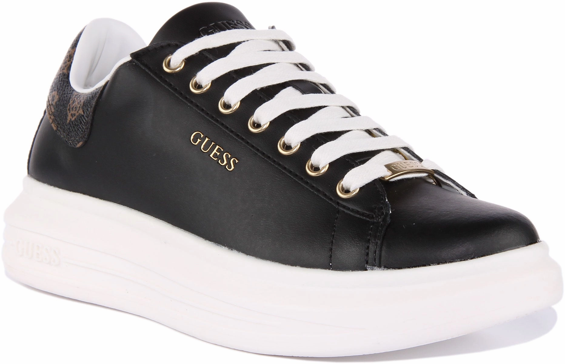 Art Fair Guess VIbo Lace up Platform In Black For Women
