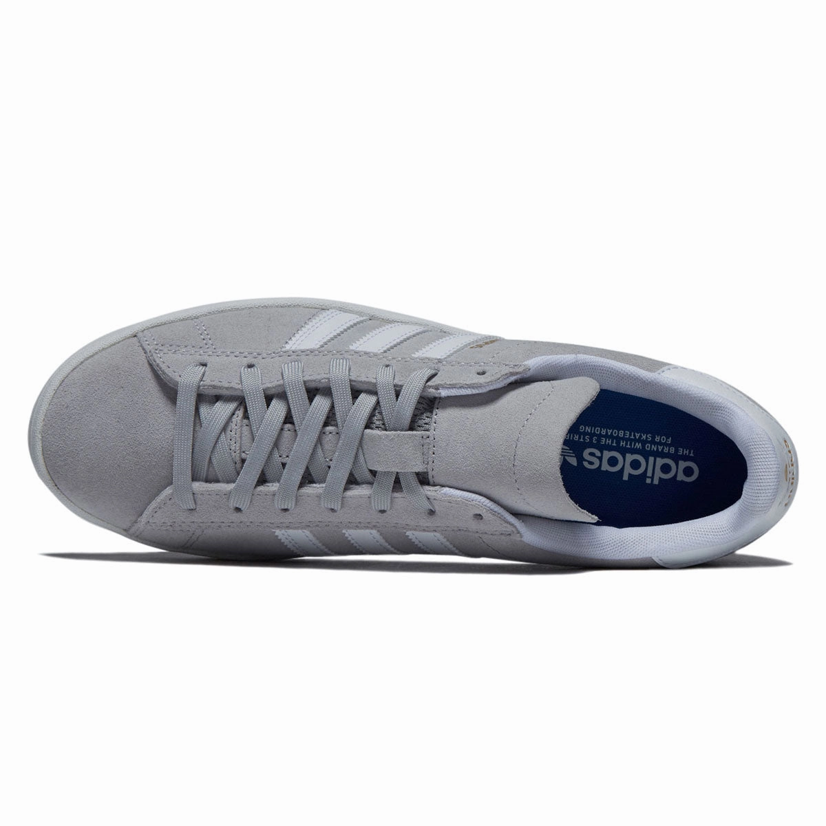 Hard Wear Adidas Campus Adv Shoes - Grey/Ftwr White/Gold Metallic