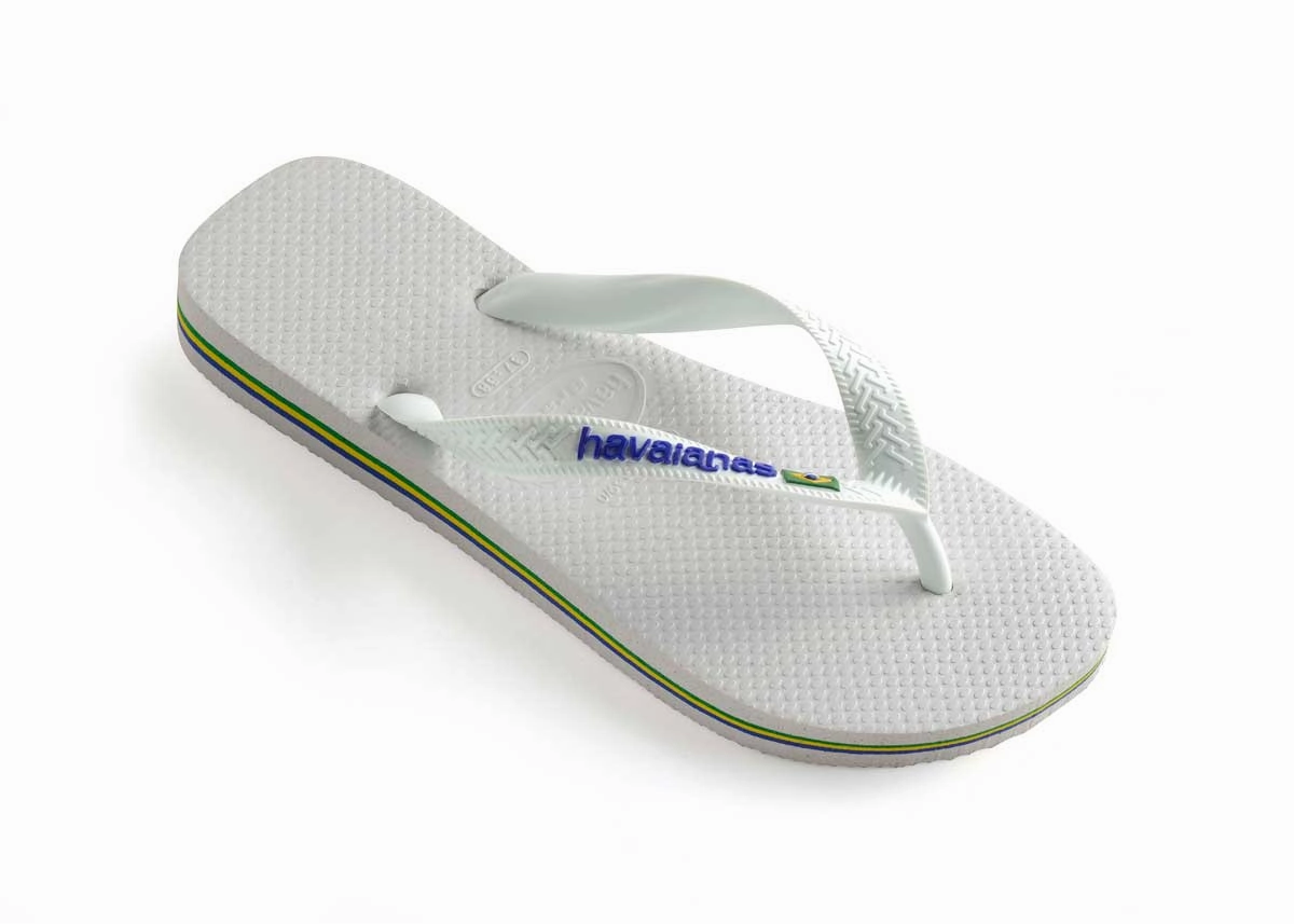 Havaianas Brasil Logo In White Summer Wear