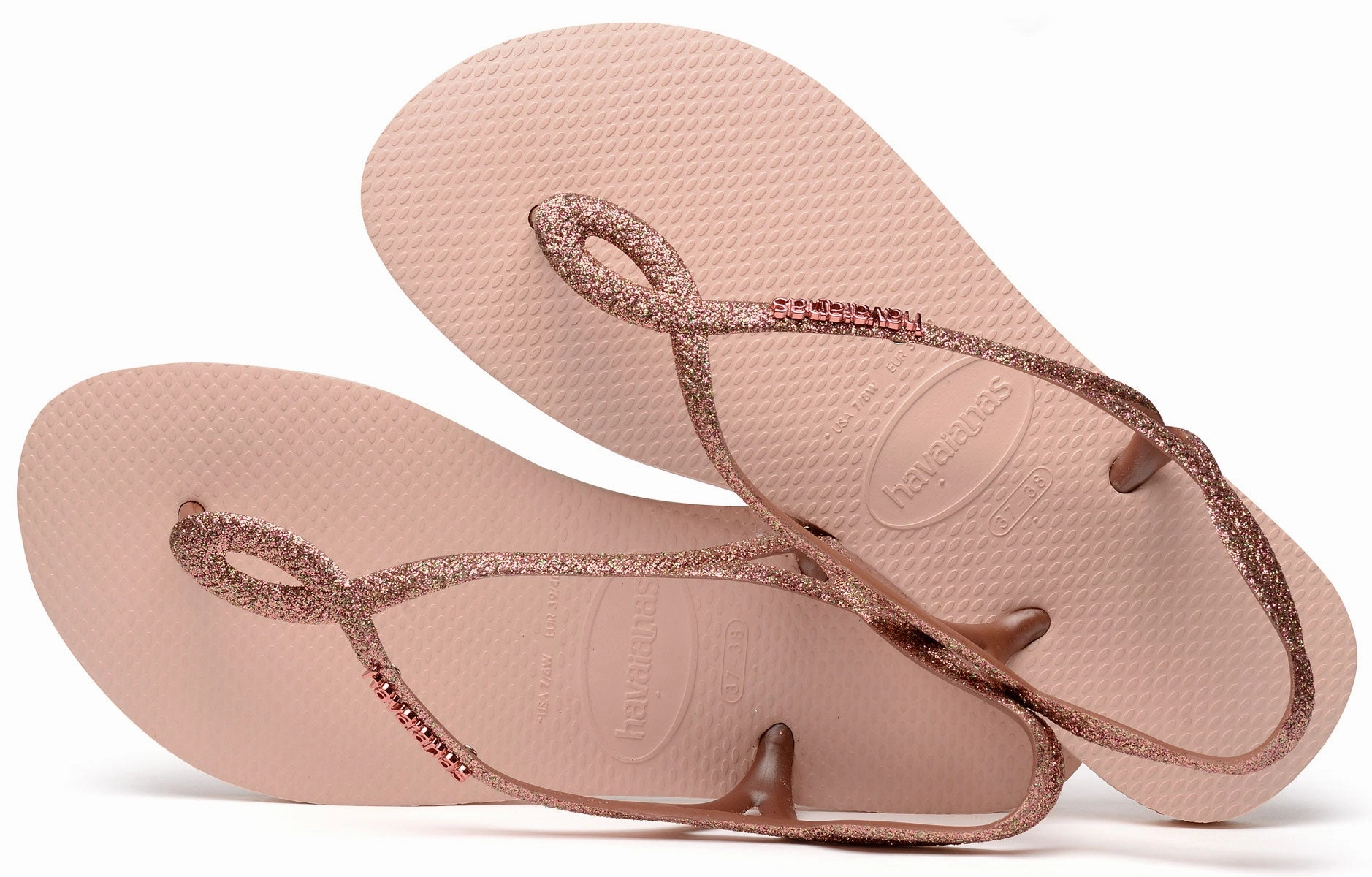 Havaianas Luna Premium II In Rose Gold Simple Walks