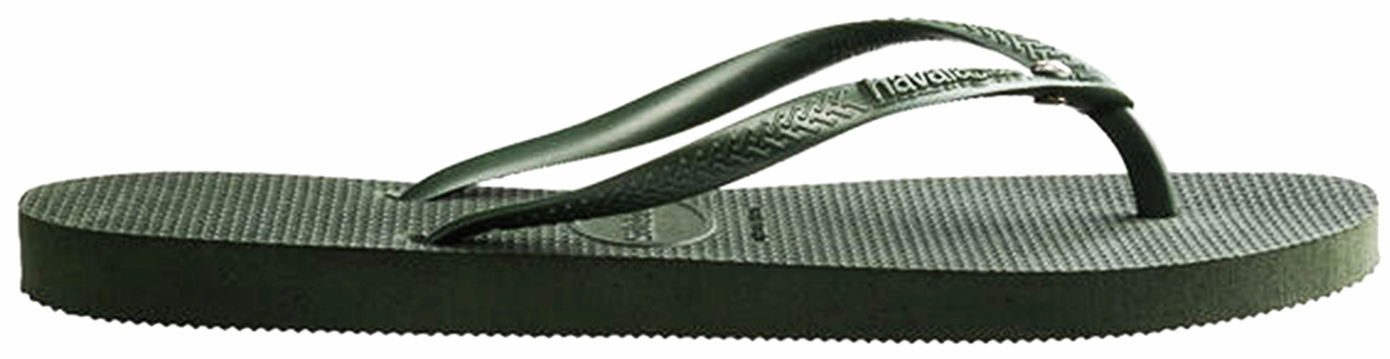 Havaianas Slim Crystal Sw In Olive Green All Day Design Steps