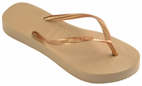 Havaianas Slim Flatform In Gold For Unisex Vacation Slip Urban Comfort