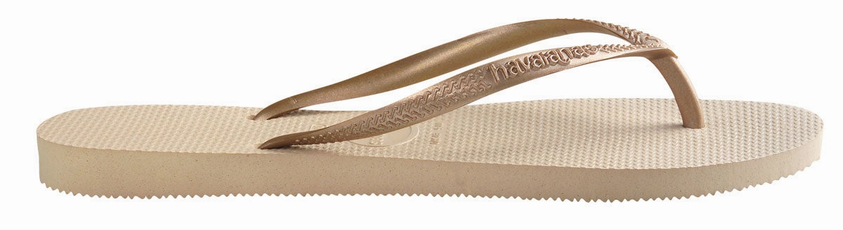 Havaianas Slim In Gold for Women Beach Vibes
