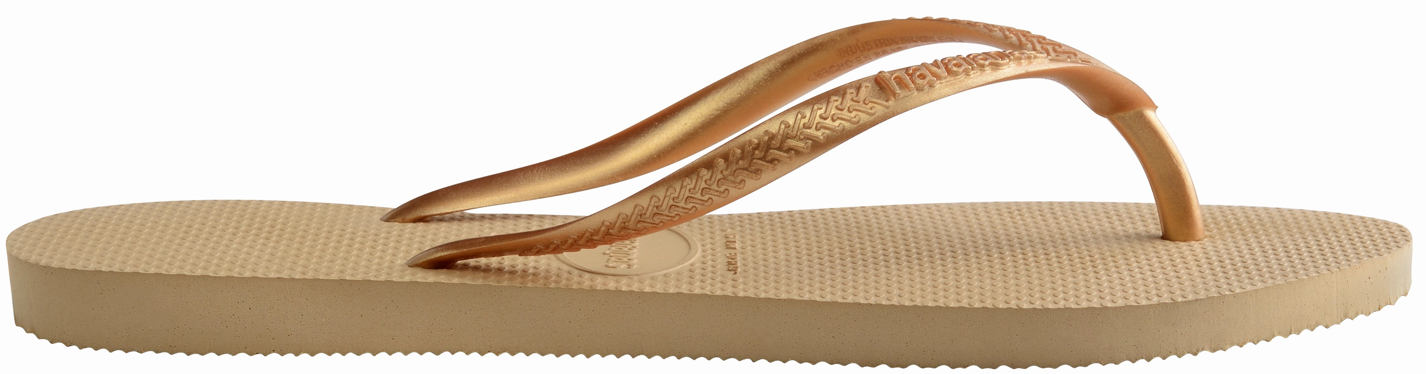 Havaianas Slim In Gold For Women Dry Fast